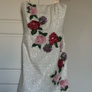 Helsi Frida Rosette Sequin Dress Used Small